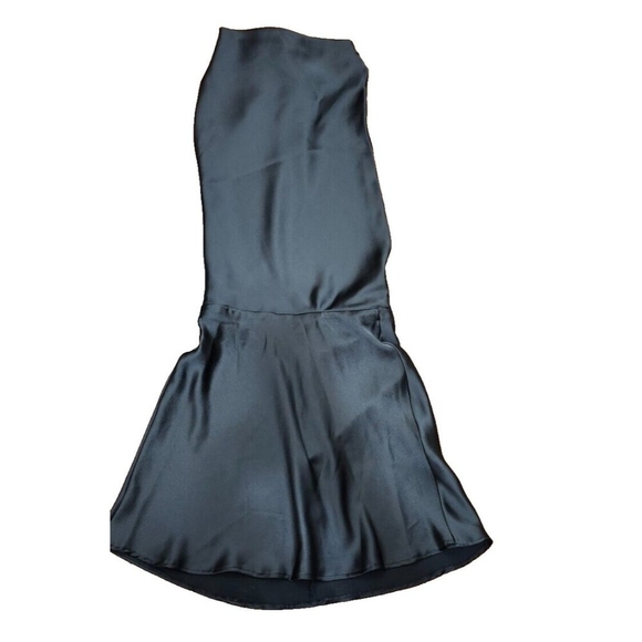 NWT. Zara Black Satin Effect Short Dress. Size S - Picture 10 of 13